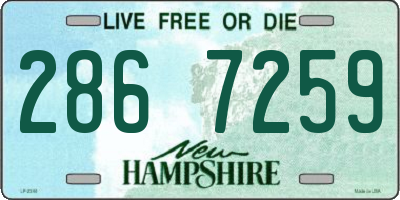 NH license plate 2867259