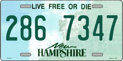 NH license plate 2867347