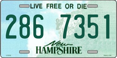 NH license plate 2867351
