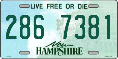 NH license plate 2867381