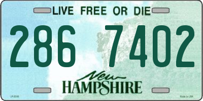 NH license plate 2867402
