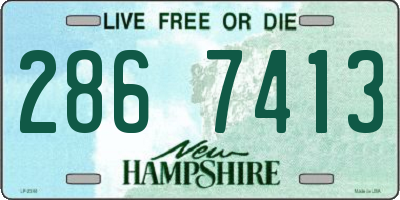 NH license plate 2867413