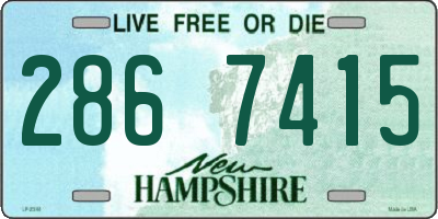 NH license plate 2867415