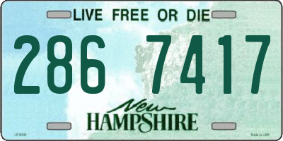 NH license plate 2867417
