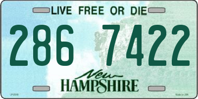 NH license plate 2867422