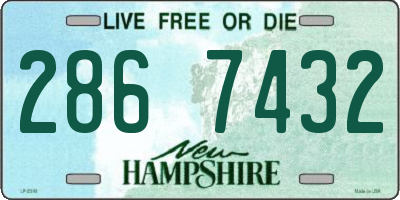 NH license plate 2867432