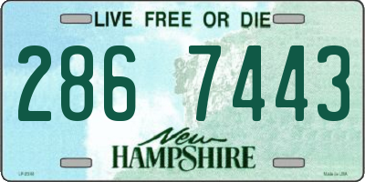 NH license plate 2867443