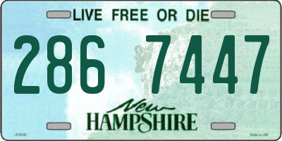 NH license plate 2867447