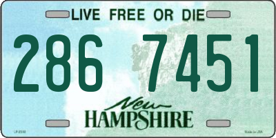 NH license plate 2867451