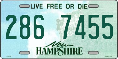NH license plate 2867455