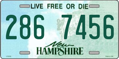 NH license plate 2867456