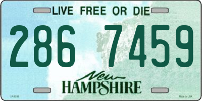 NH license plate 2867459
