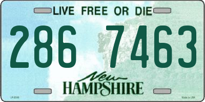NH license plate 2867463