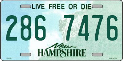 NH license plate 2867476