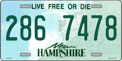 NH license plate 2867478