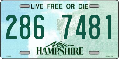 NH license plate 2867481