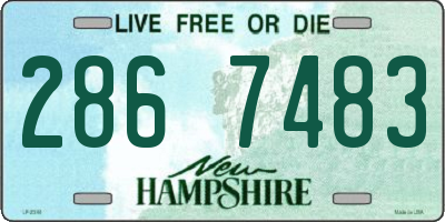 NH license plate 2867483