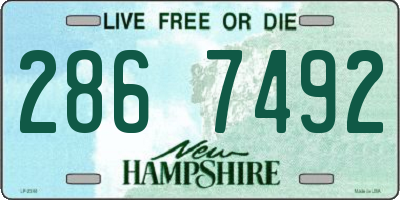 NH license plate 2867492