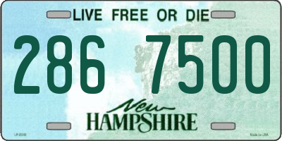 NH license plate 2867500