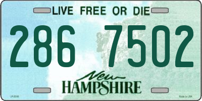 NH license plate 2867502