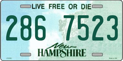 NH license plate 2867523