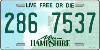 NH license plate 2867537