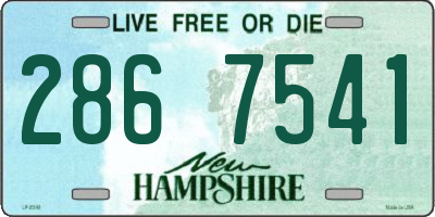 NH license plate 2867541