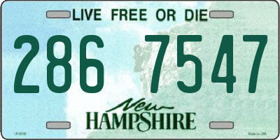 NH license plate 2867547