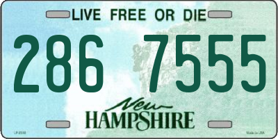 NH license plate 2867555