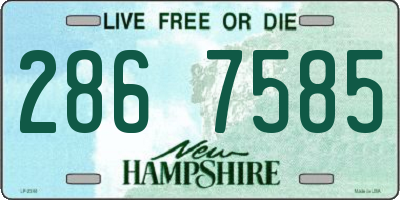 NH license plate 2867585