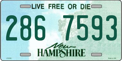 NH license plate 2867593