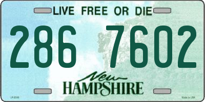 NH license plate 2867602