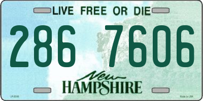 NH license plate 2867606