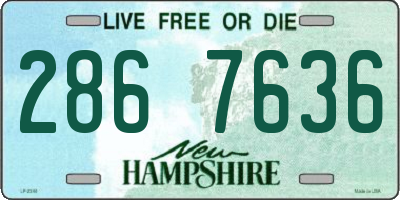 NH license plate 2867636