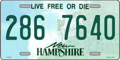 NH license plate 2867640