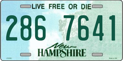 NH license plate 2867641