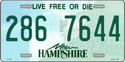 NH license plate 2867644