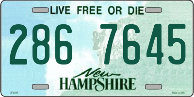 NH license plate 2867645