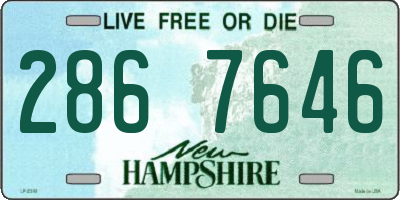 NH license plate 2867646