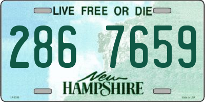 NH license plate 2867659