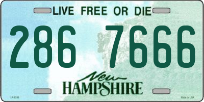 NH license plate 2867666