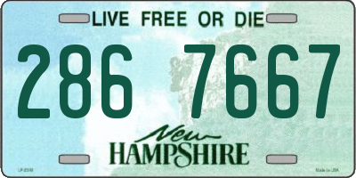 NH license plate 2867667