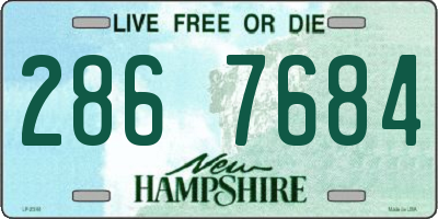 NH license plate 2867684