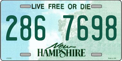 NH license plate 2867698