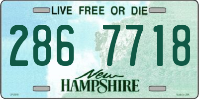 NH license plate 2867718