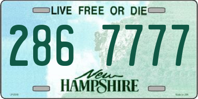 NH license plate 2867777