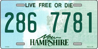 NH license plate 2867781