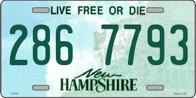 NH license plate 2867793