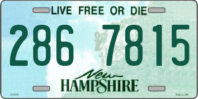 NH license plate 2867815