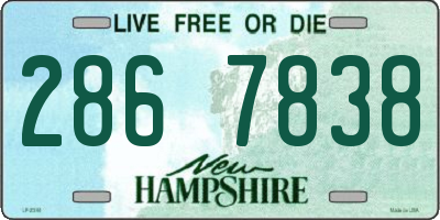 NH license plate 2867838
